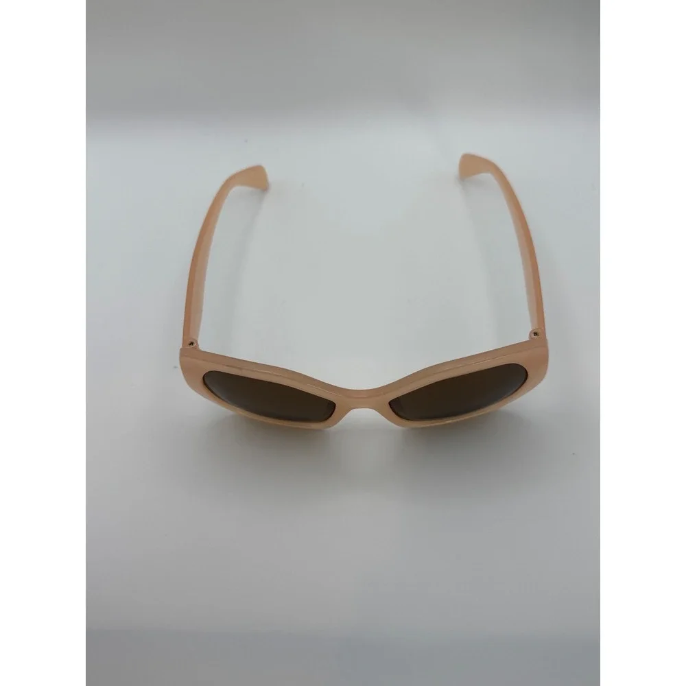 Chic Oversized Fashion Sunglasses Women Peach Tone Square Lenses Prada‎ Style